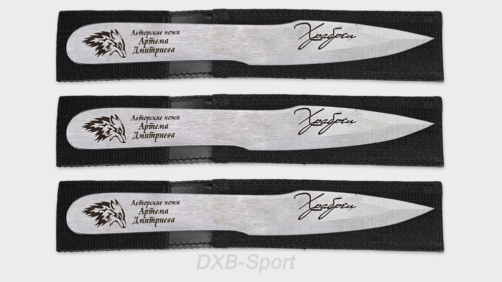 Throwing knives set "Khrabrets" (set of 3)