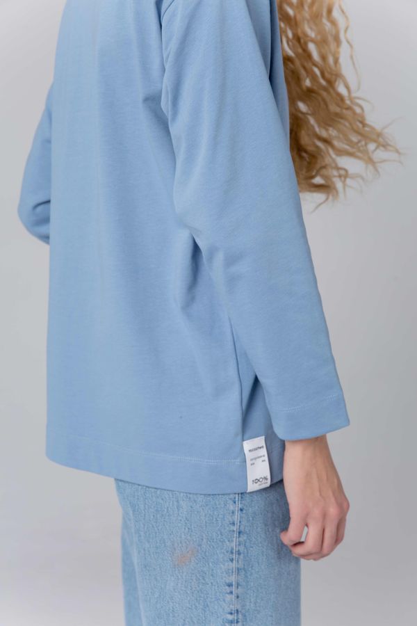 Лонгслив Женский Голубой - фото 4