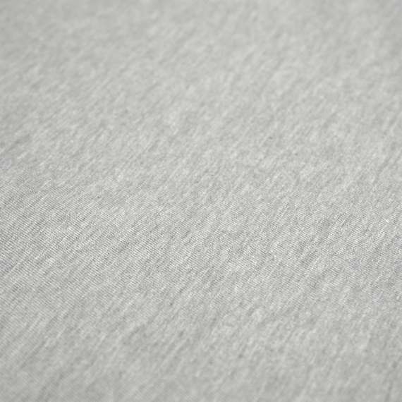 Простыня на резинке из хлопкового трикотажа серого цвета из коллекции essential