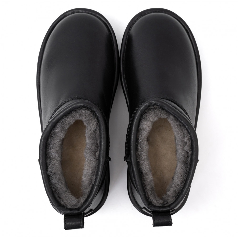 UGG Classic Ultra Mini Platform Leather Black
