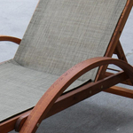 Шезлонг-лежак из сибирской лиственницы Afina AFM-512 Olive