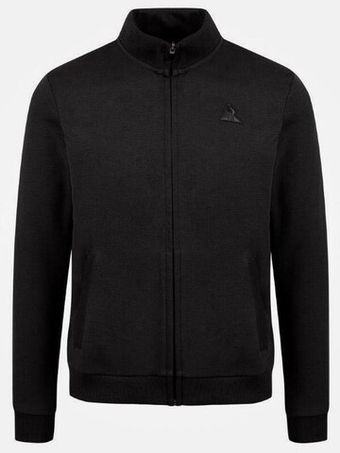 Мужская теннисная кофта Le Coq Sportif ESS T/T FZ Sweat No.1 M - черный