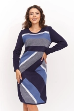 Платье С 1559/т.синий-индиго-графит