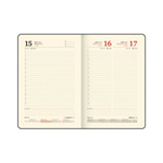 Ежедневник А-5 2026 BRAUBERG Comodo, под кожу, серый, золотой срез 117052