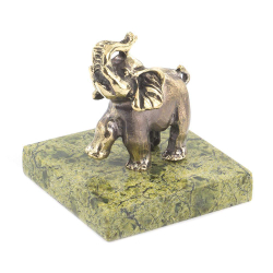 Статуэтка из бронзы и змеевика  "Слон идет" G 119705
