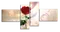 Модульная картина "Красная роза"