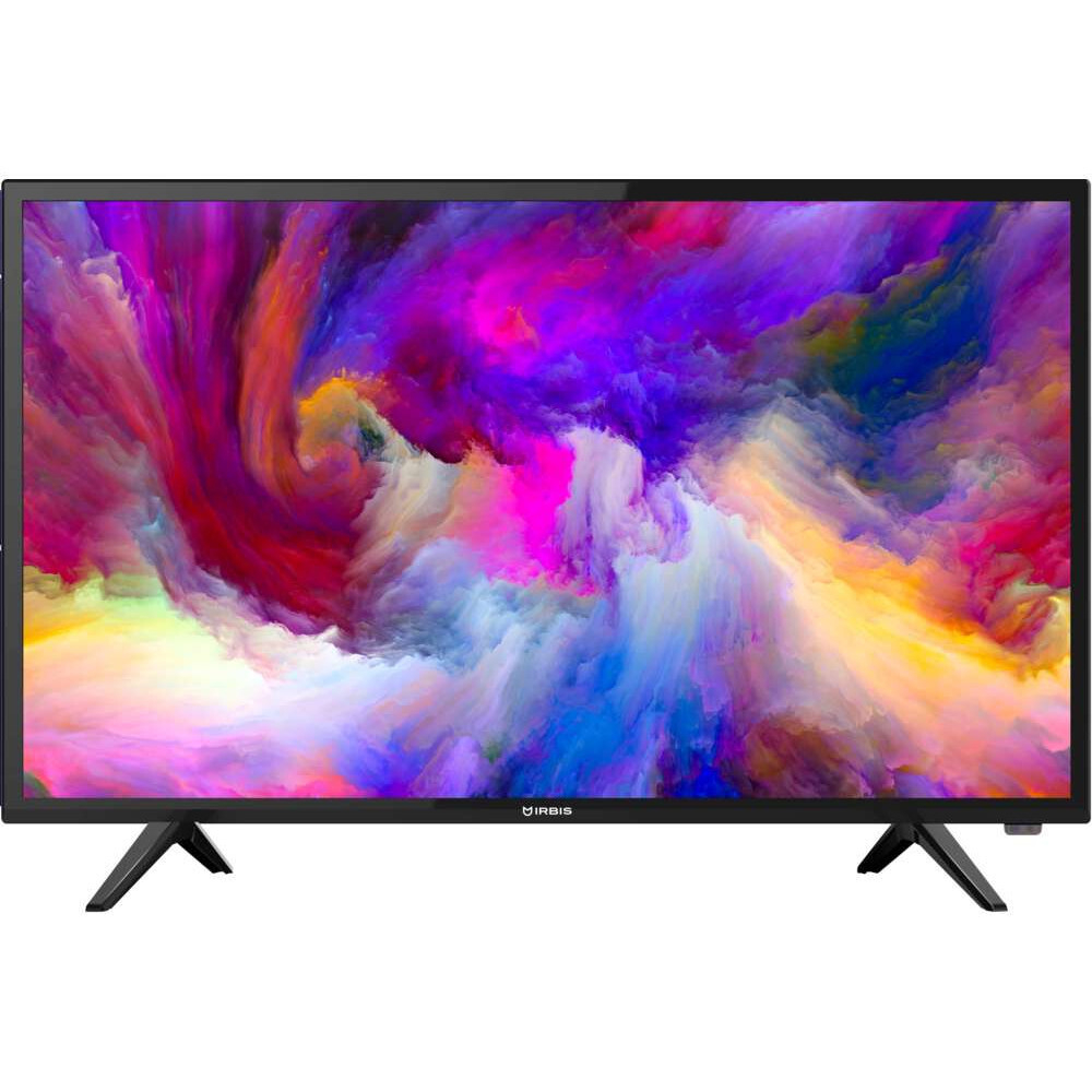 Телевизор IRBIS 32H1 T 067B, 32",1366x768, 16:9,Tuner (DVB-T2/DVB-C/PAL/SECAM), Input (AV RCA,USBx2, HDMIx3, YPbPr, VGA, PC audio, CI+),Output (3,5 mm, Coaxial),Black