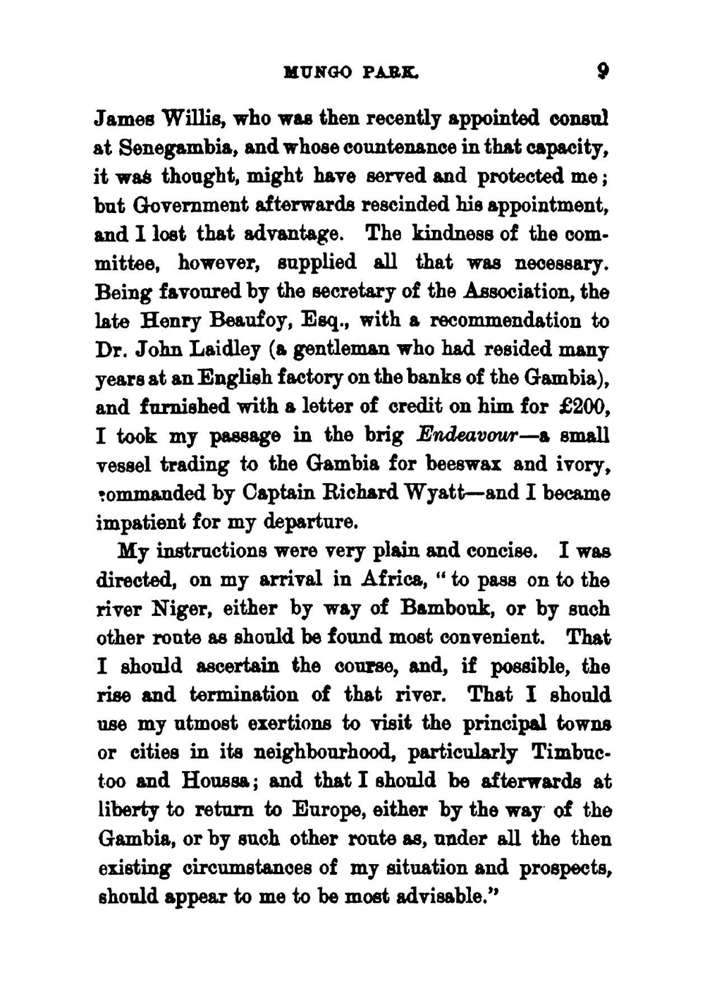 Travels in the Interior of Africa Ed. by H. Morley. | Mungo Park