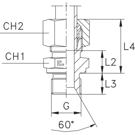 Штуцер FB DS14 BSP 1/2" (в сборе) CAST