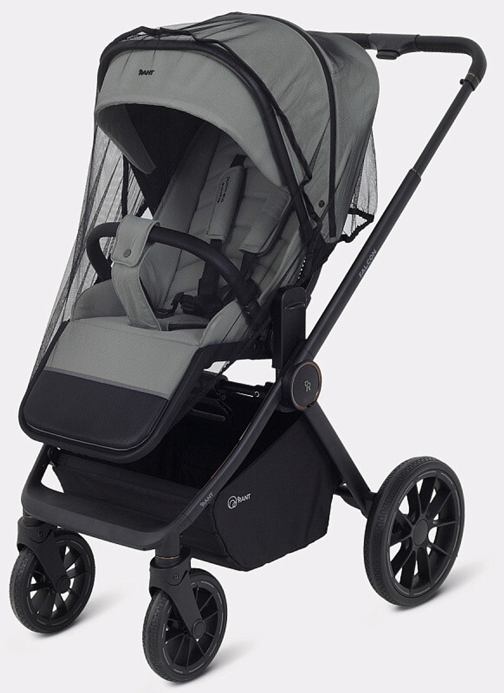 Детская коляска Rant Falcon Neo 3 в 1 с автокреслом Evomax Grey Sage