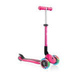 Самокат Globber Junior Foldable Lights розовый