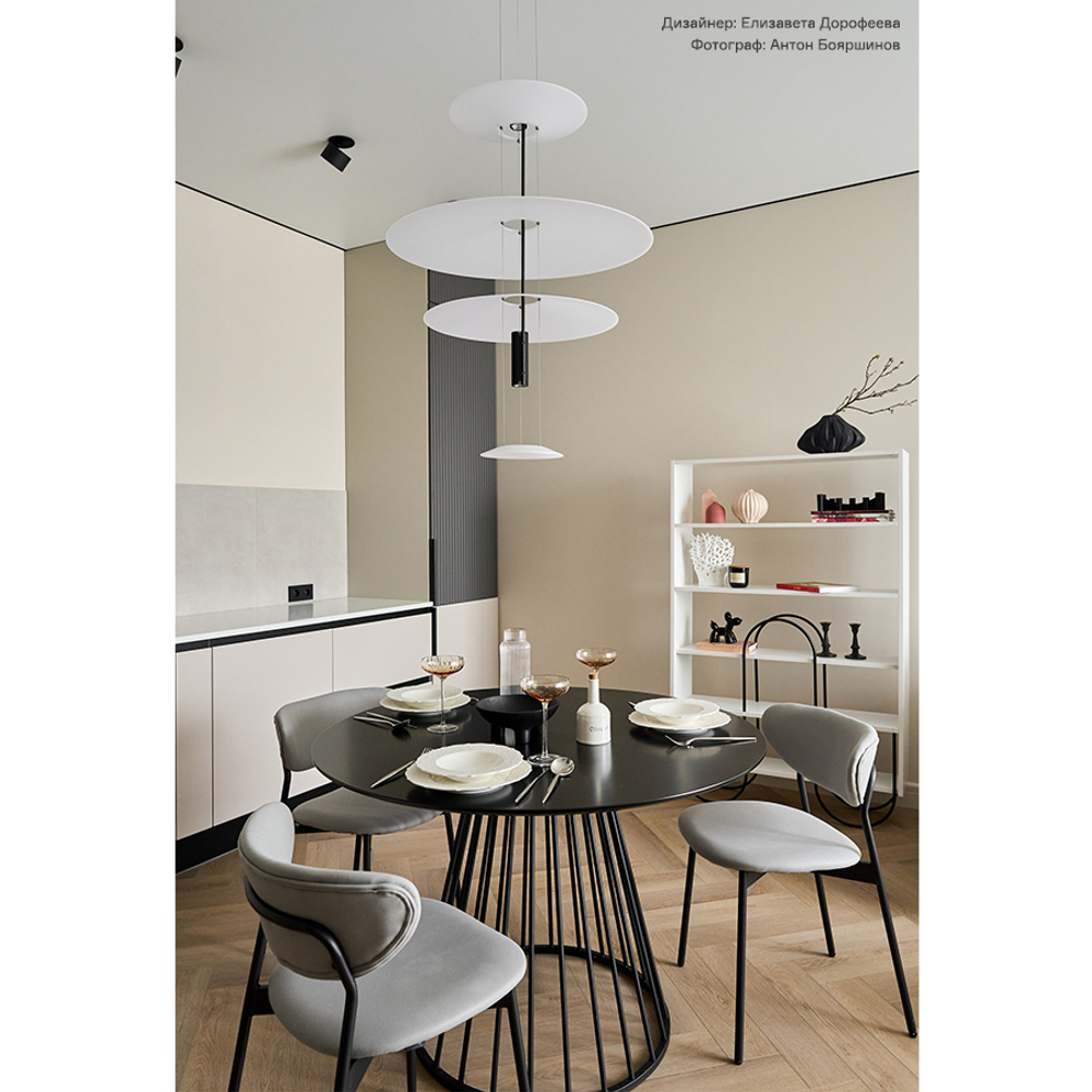 Стол обеденный Bergenson Bjorn Tyra, 110 см, черный