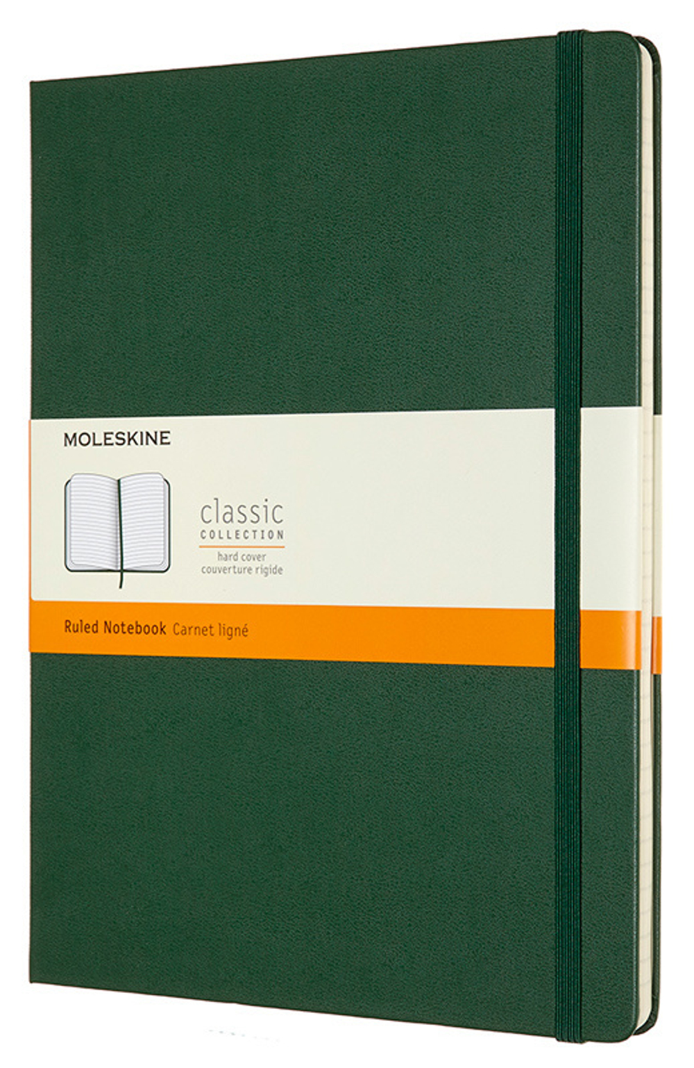 Блокнот Moleskine Classic (QP090K15) 19х25 см, 192стр. в линейку, твердая обложка, зеленый