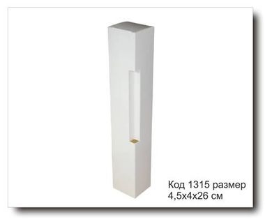 Коробка Код 1315 размер 4,5х4х26 см для диффузора белый картон
