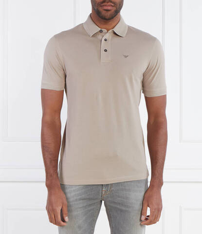 Поло Emporio Armani - бежевый(3D1FF2 1JTKZ)