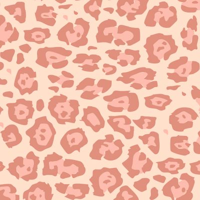 Бежево розовый леопард