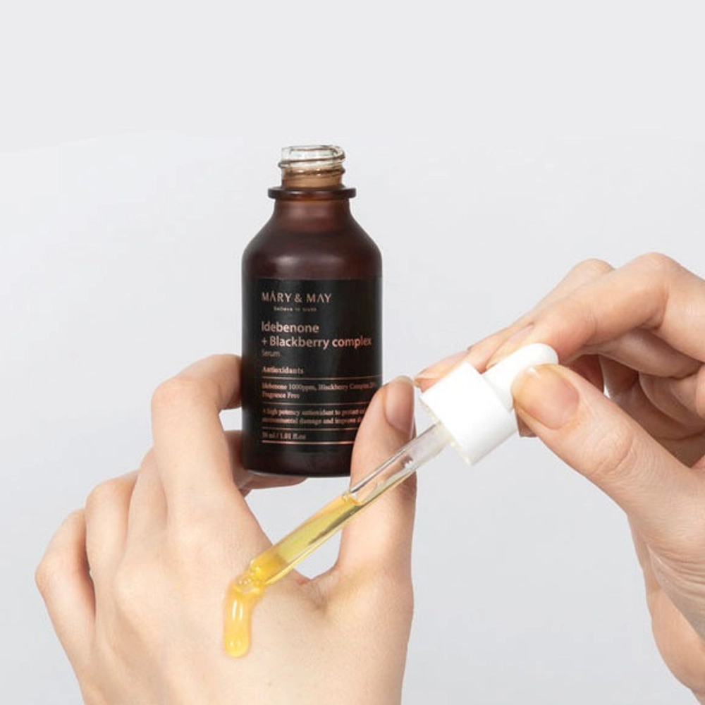 Сыворотка для лица Mary & May Idebenone + Blackberry Complex Serum  30 мл