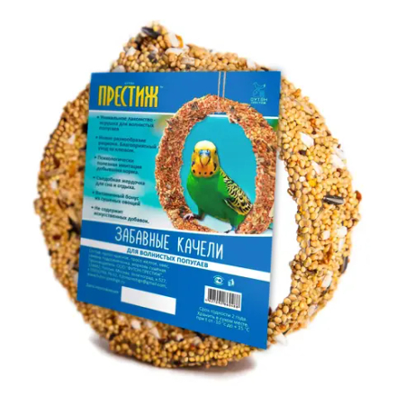 Лакомство для волнистых попугаев Престиж Забавные качели 170г