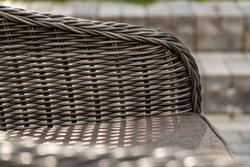 "Равенна" обеденная группа плетеная, цвет графит