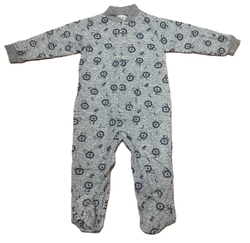 Комбинезон с закрытой ножкой на кнопках из кулирки (100% хлопок) на рост 92 см