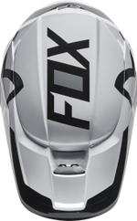 Мотошлем Fox V1 Lux Helmet (Black/White, M, 2024 (28001-018-M))