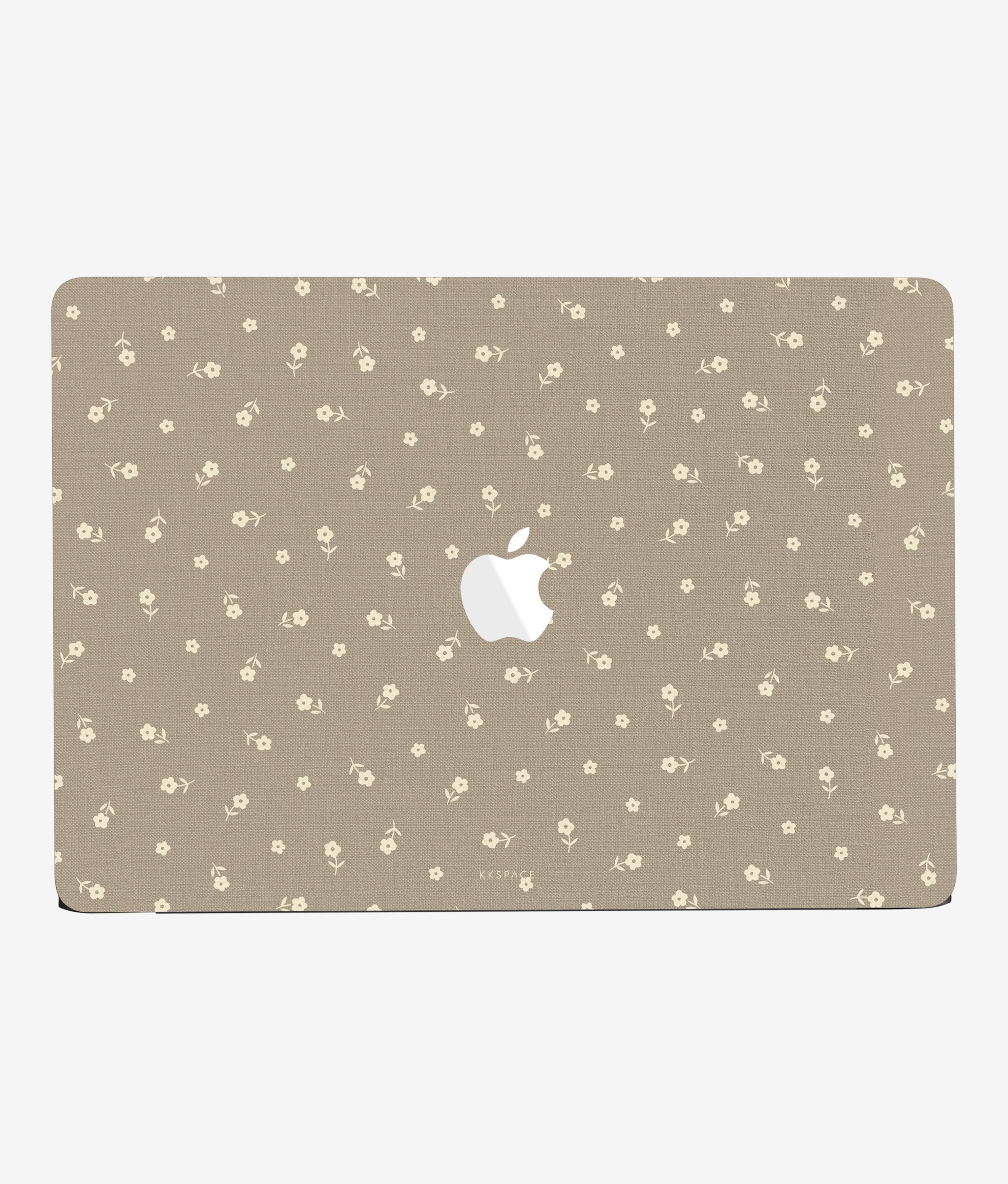 Виниловая наклейка EARLY FLOWERS (бежевый) для MacBook