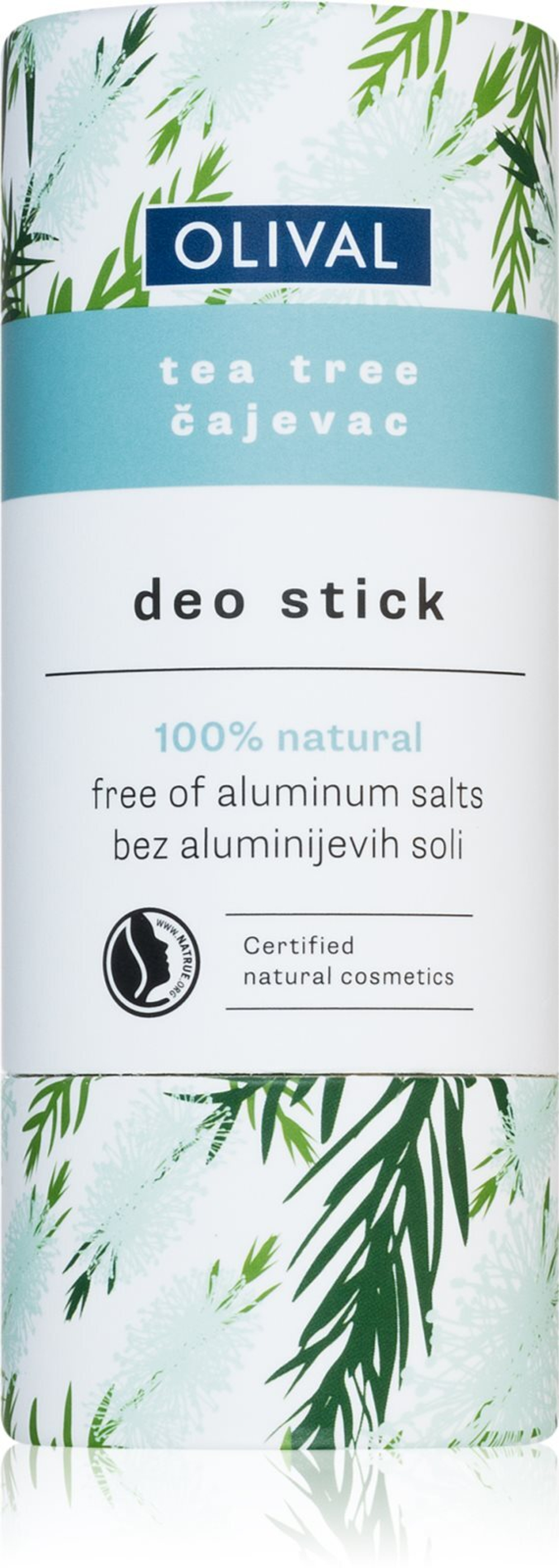 Olival Natural Tea Tree - дезодорант-стик без добавления солей алюминия /   40  g  / GTIN 3858892694213