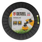 Леска для триммера квадрат, 3,0мм х 111м, на DIN катушке FLEX CORD Denzel