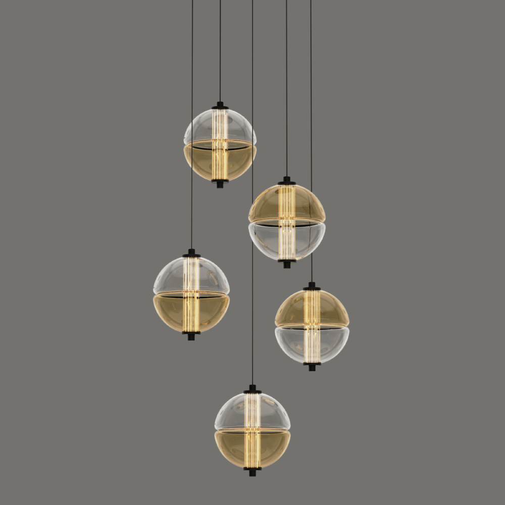 Подвесной светильник MD24022079-5A black/amber