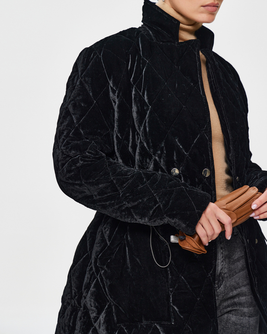 Куртка velvet silk стеганая