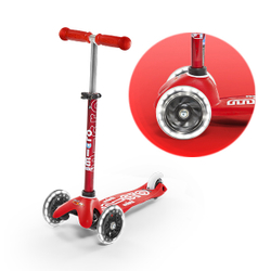Самокат Mini Micro Deluxe LED Красный