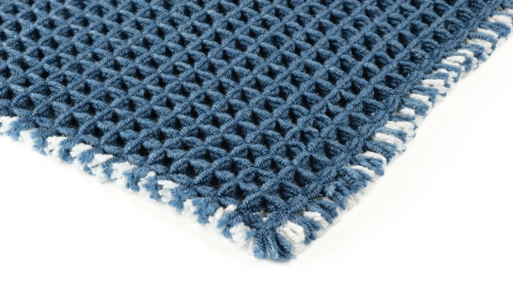 "SOFT" Коврик для ванной 1-ый синий (40х60см) FX-4001C