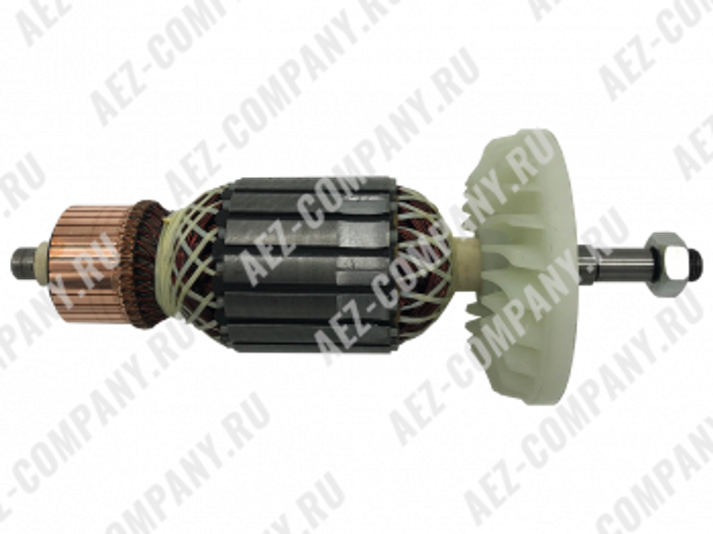 Якорь мшу Hitachi G18SS, G23SS, G23SR (резьба, D:10/12/53/36.4/10-мм, L:205-мм, а: 360960E) [AEZ]