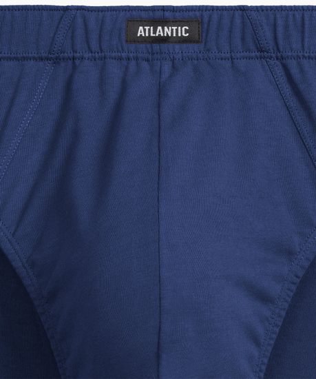 Мужские трусы (5шт) слипы классика Atlantic 5SMP-003, хлопок, темно-синий + темно-голубой + светло-зеленый + индиго + темно-голубой
