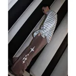 Брюки SoWhat? Space Широкие Пыльный Шоколад