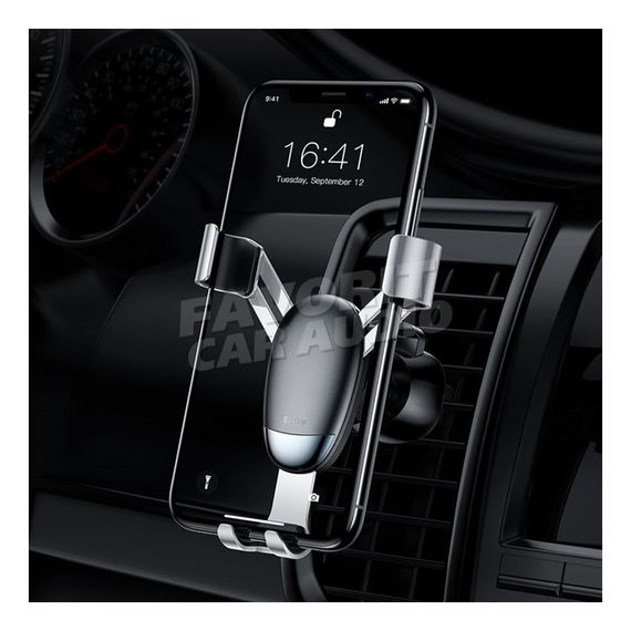 Держатель Baseus Mini gravity серебряный