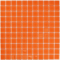 Мозаика стеклянная Orange glass/Оранжевое стекло (25х25) 300х300х4 мм