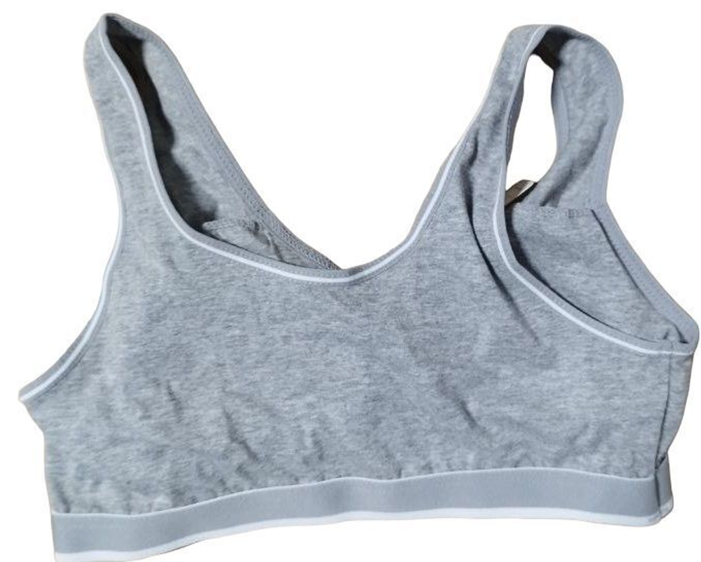 Спортивный топ Sports Bra из хлопка (Размер: XXL) (Цвет: серый)