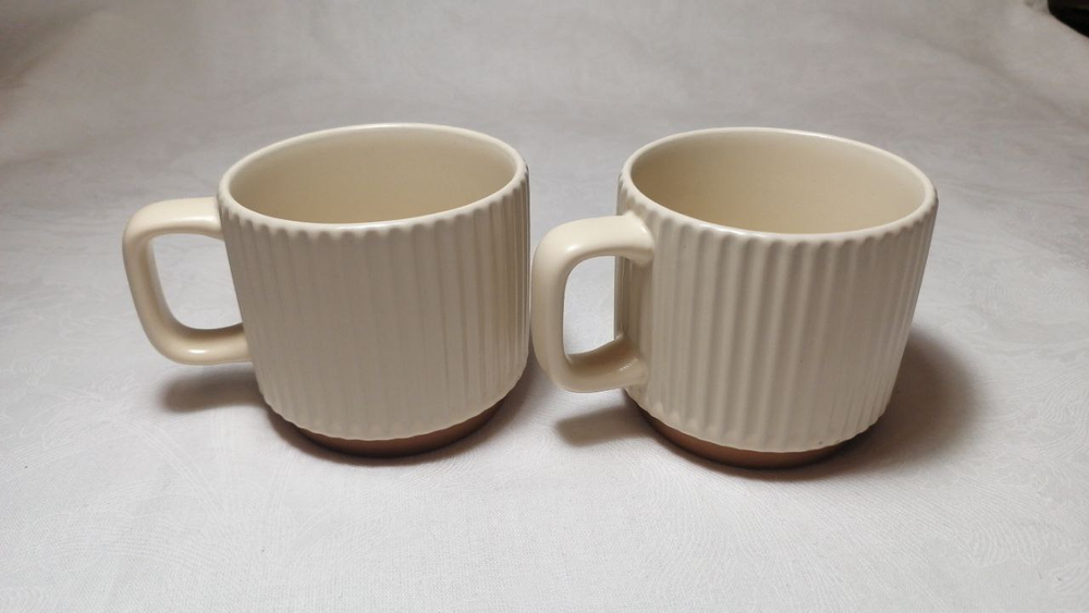 Набор чашек для чая и кофе 2 шт. 260 мл. из керамики