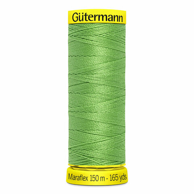Нитки для трикотажа Gutermann Maraflex 120 (150 метров), 5 кат. | 154 средне-салатный