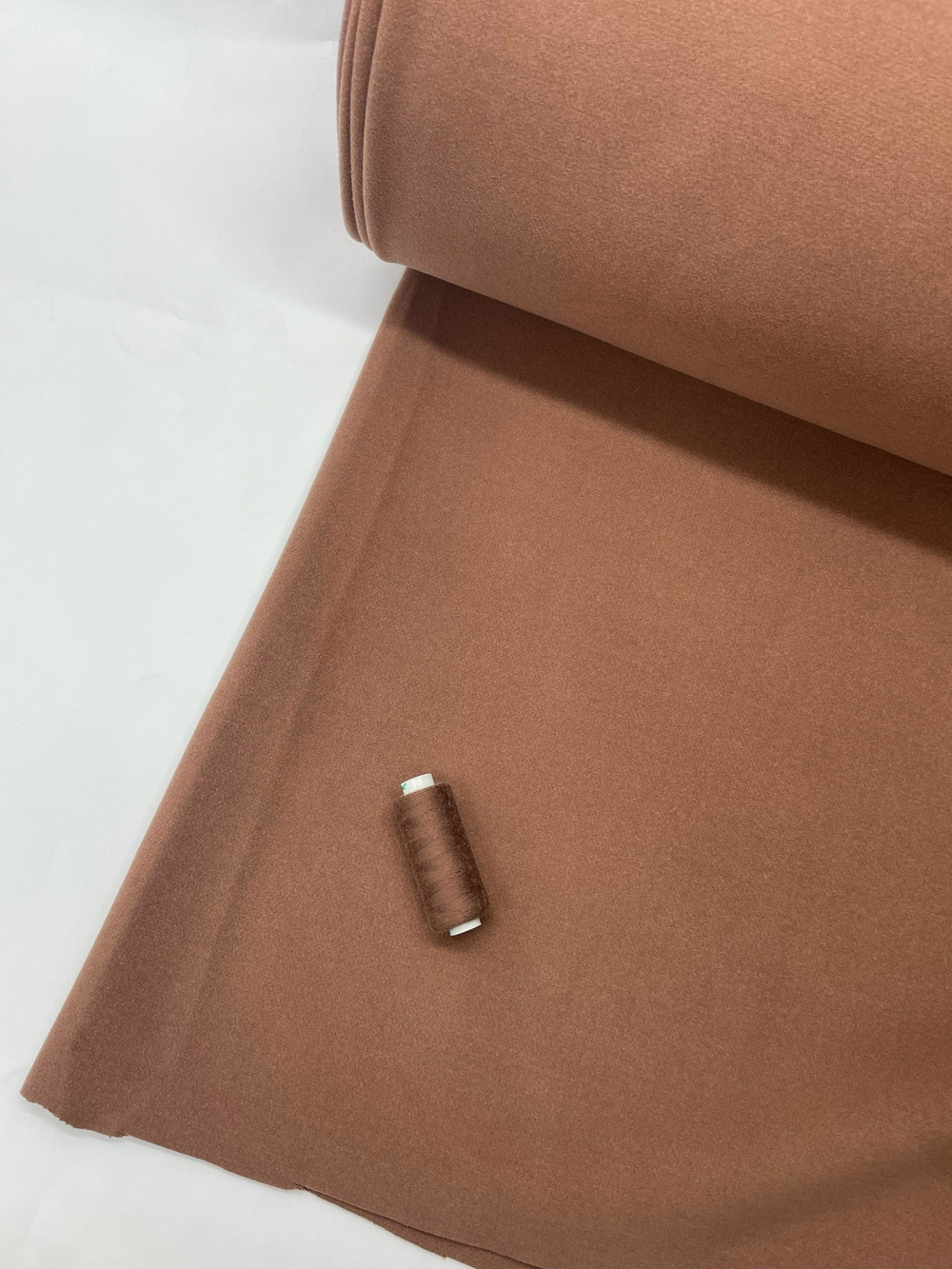 Пальтовая ткань корица