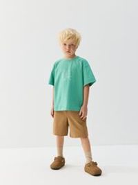 Футболка оверсайз "Зеленая мята" с принтом