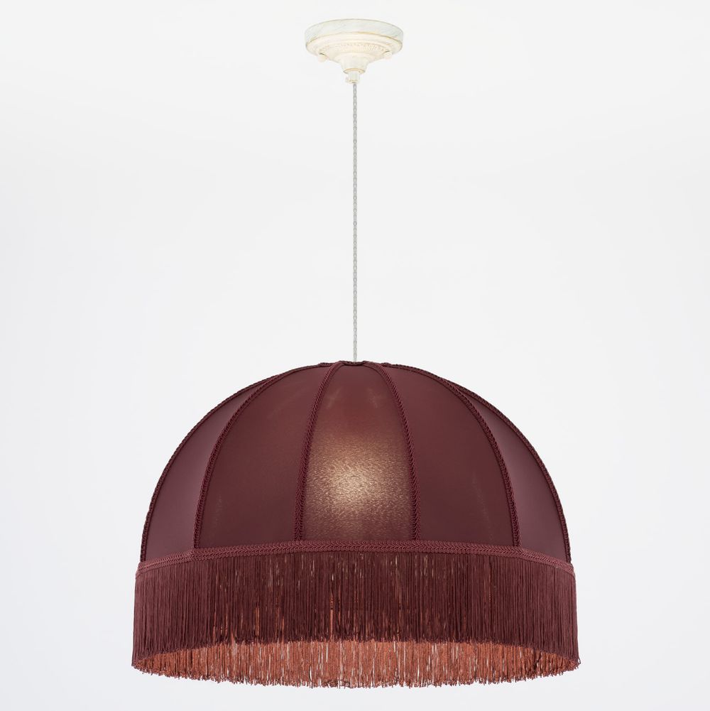 Citilux Базель CL407023 Подвесной светильник патина с красным абажуром