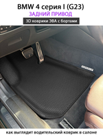 Автомобильные коврики ЭВА с бортами для на BMW 4 серия I (G23) задний привод