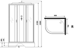 Душевая кабина Niagara Classic 90х70 R NG-33974-14RF с гидромассажем