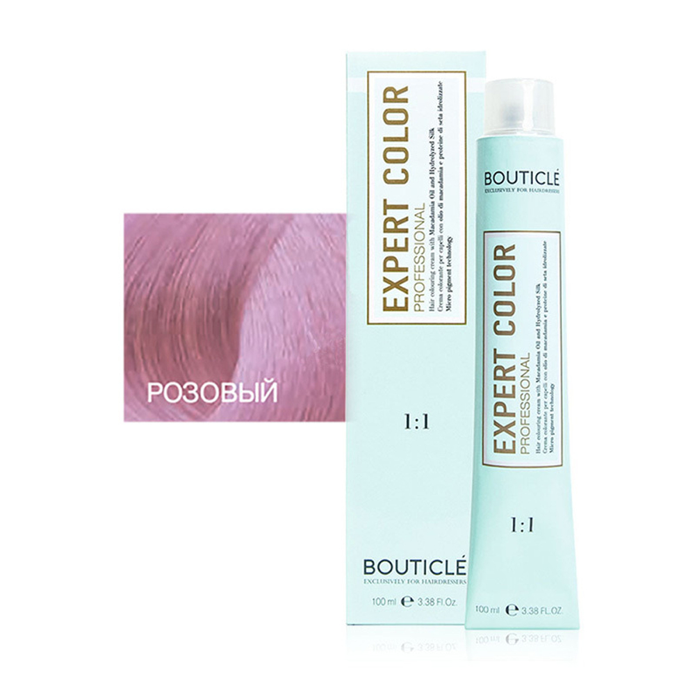 Профессиональный перманентный крем-краситель для волос Bouticle Expert Color Hair Color Cream цвет розовый