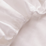 Простыня Страйп Сатин Однотонный Отель белый 100% хлопок на резинке 3x3 RR3CTH03718030