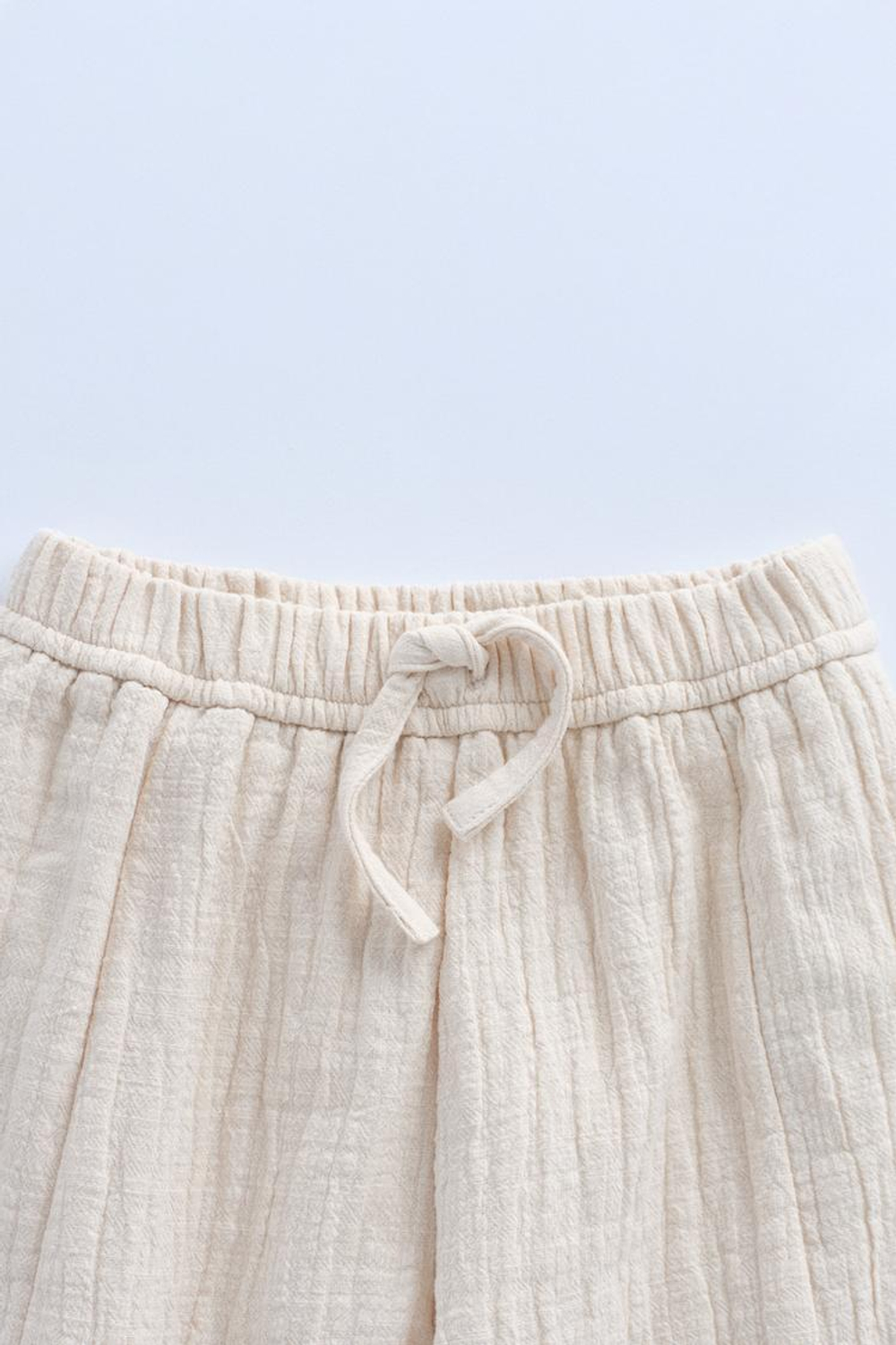 ZARA БРЮКИ BALLOON С РЕЛЬЕФНЫМ УЗОРОМ — TIMELESZ, ЭКРЮ