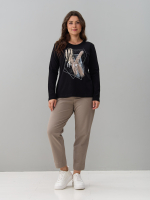 Лонгслив ЛНкл-081/черный-п