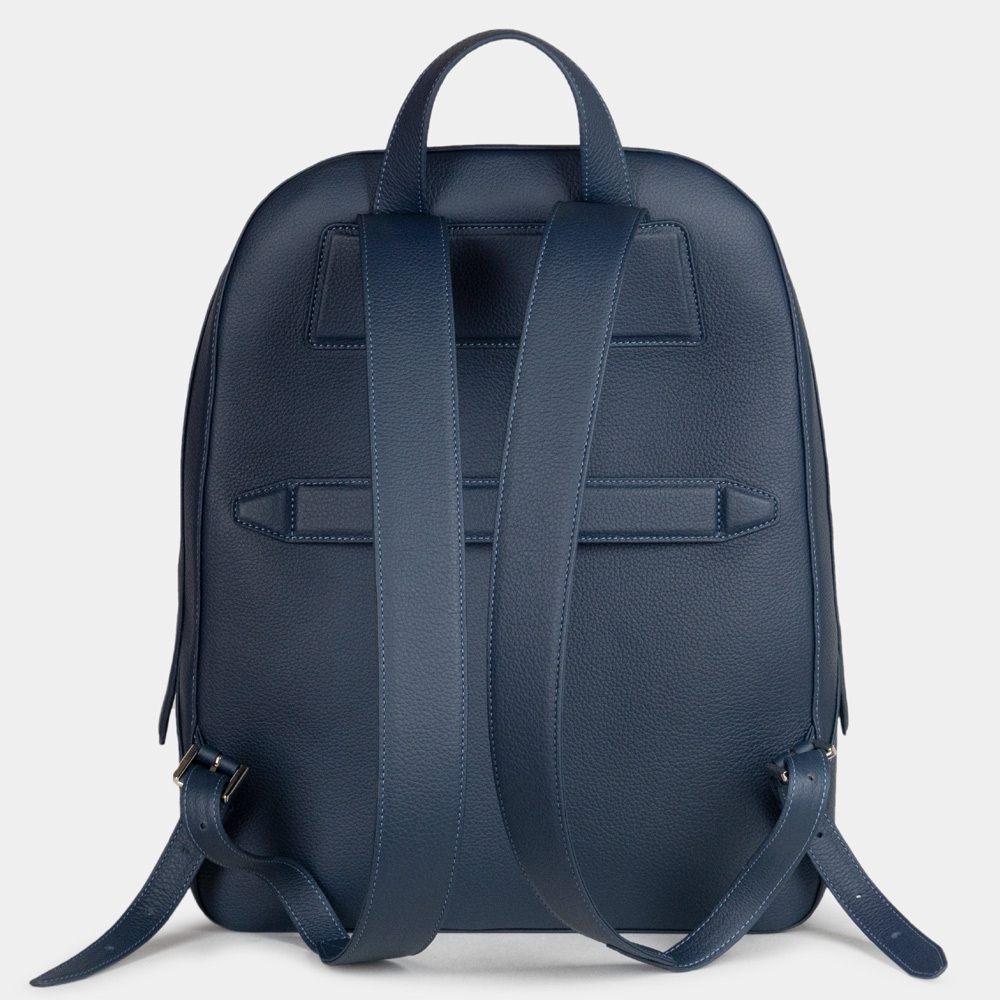 Рюкзак Debussy из кожи теленка, синего цвета